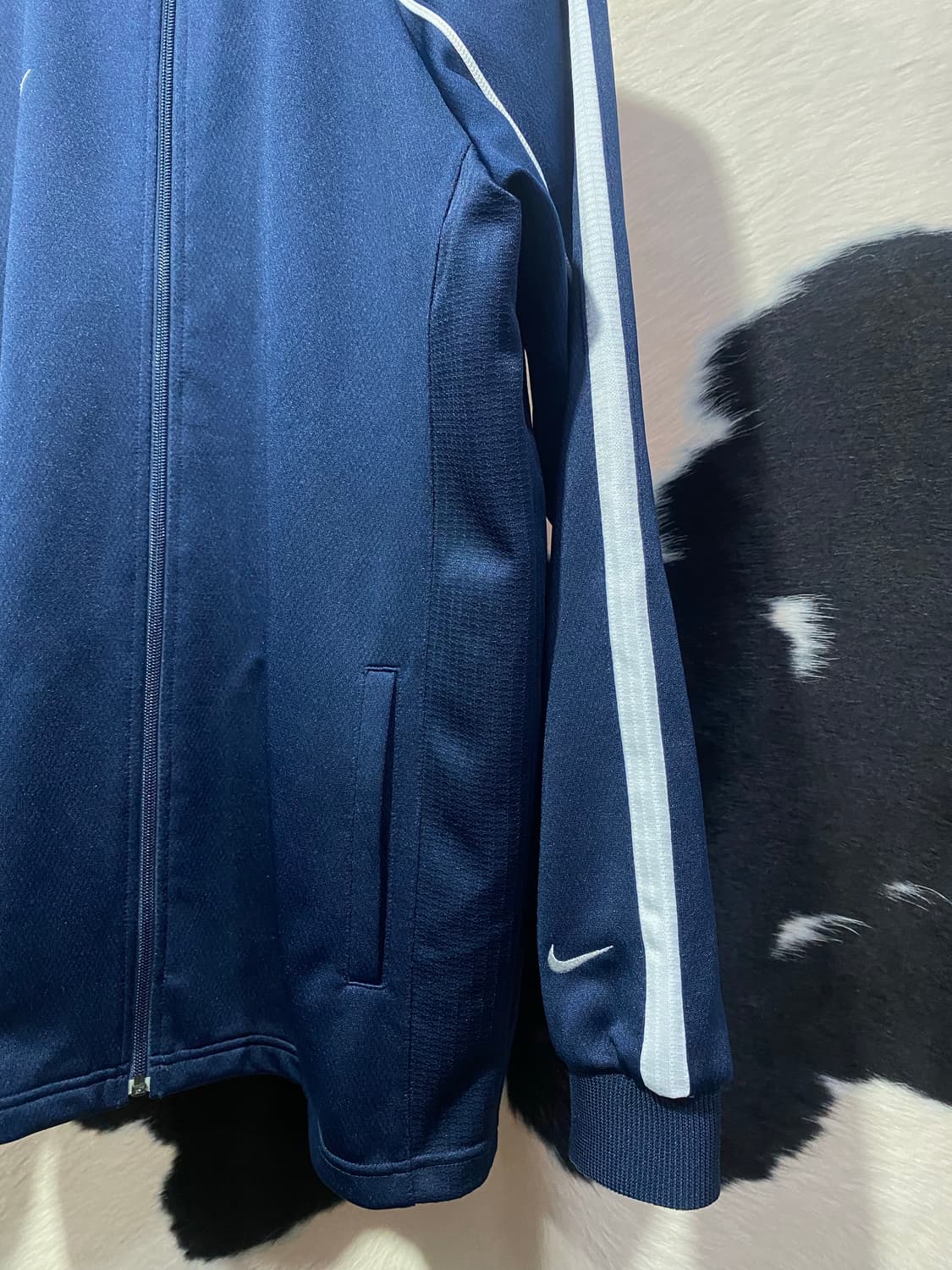 Nike 화이트 라인 배색 집업 상품이미지6