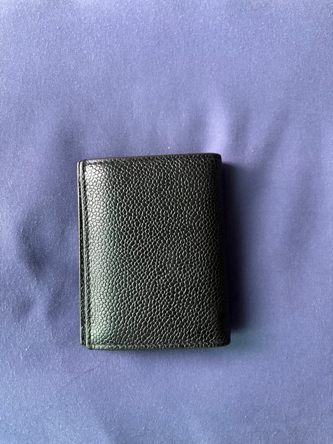 톰브라운 페블 그레인 레더 더블 카드 홀더 블랙 상품이미지3