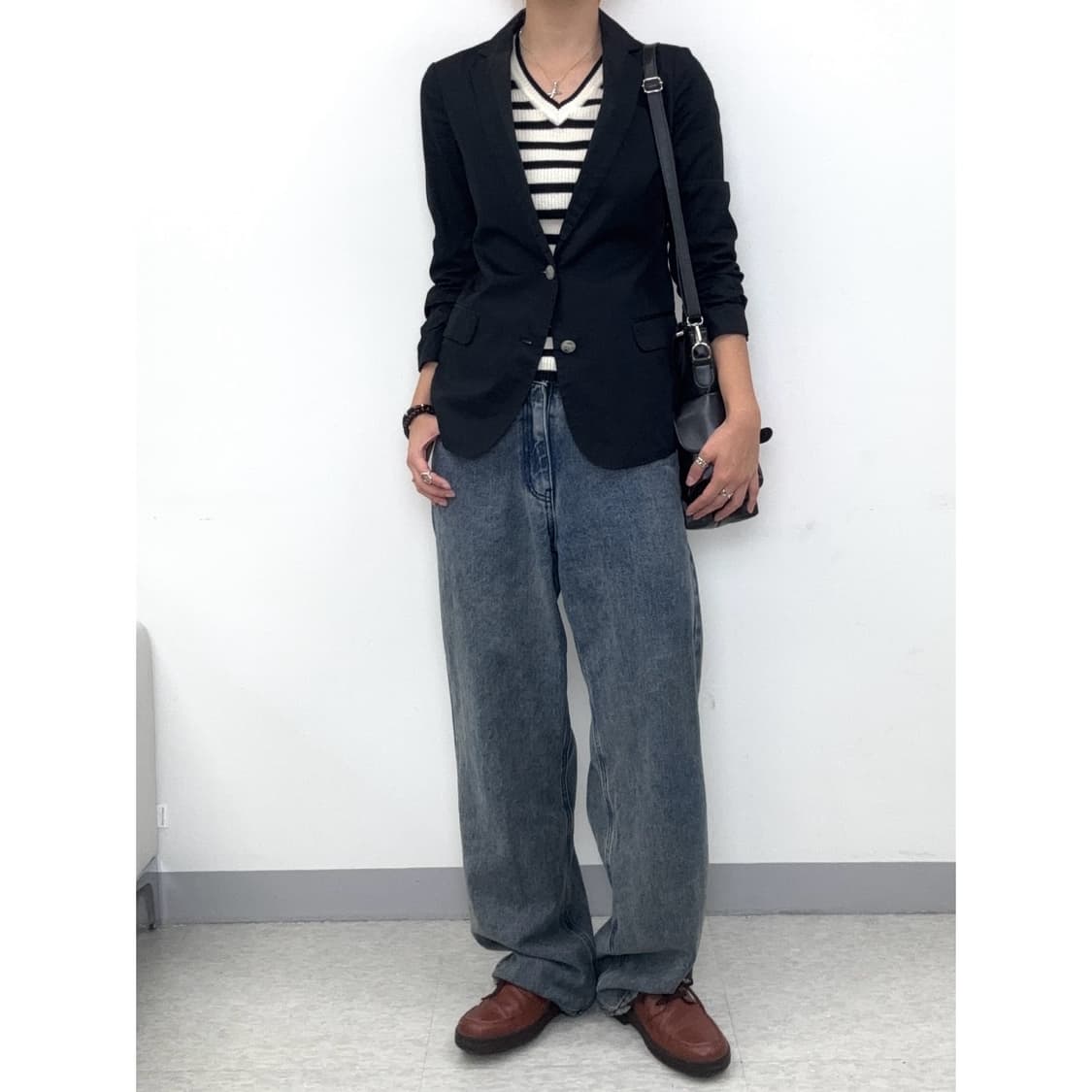 빈티지 블랙 블레이저 자켓 상품이미지1