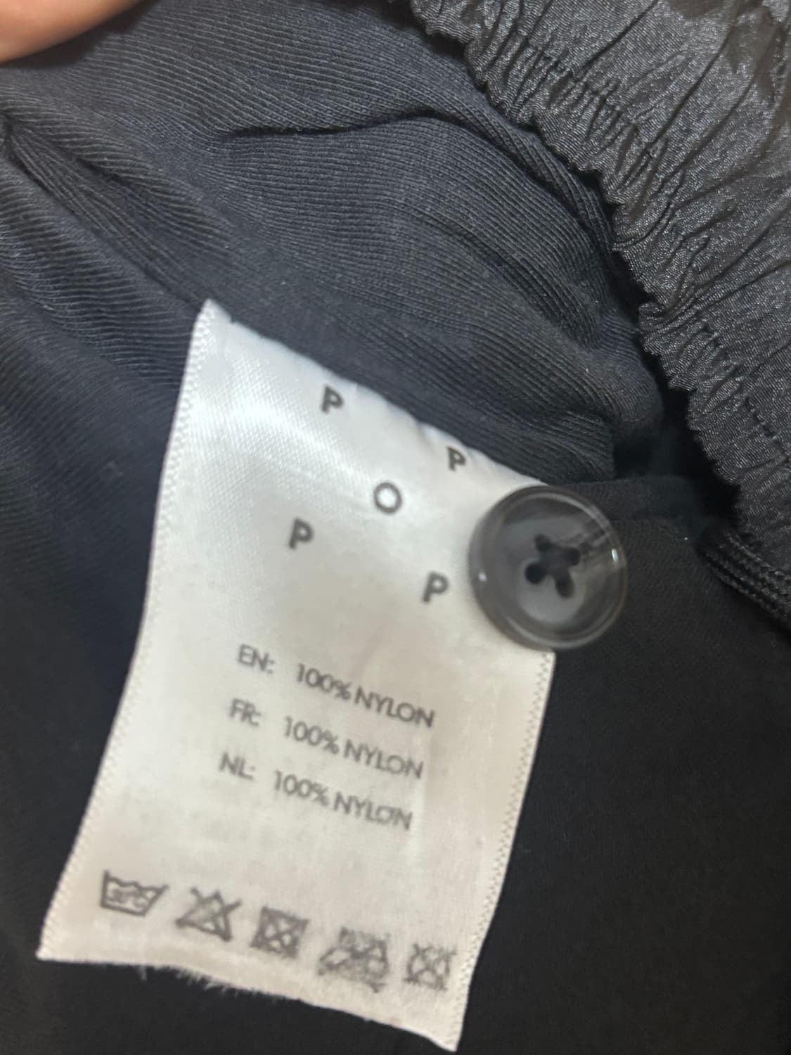 [새상품] 팝 트레이딩 컴퍼니 나일론 팬츠 블랙  상품이미지7