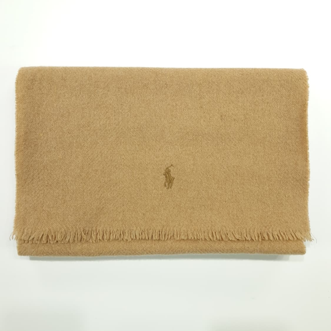 MX195 폴로 랄프로렌 카멜브라운 메리노울 목도리 머플러 상품이미지8