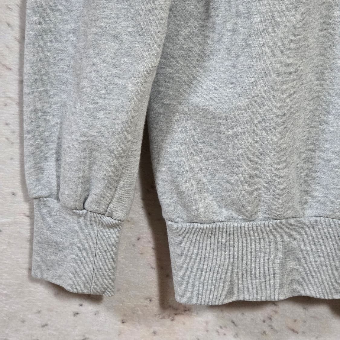 헤지스 그레이 로고 자수 투웨이 후드집업 상품이미지6