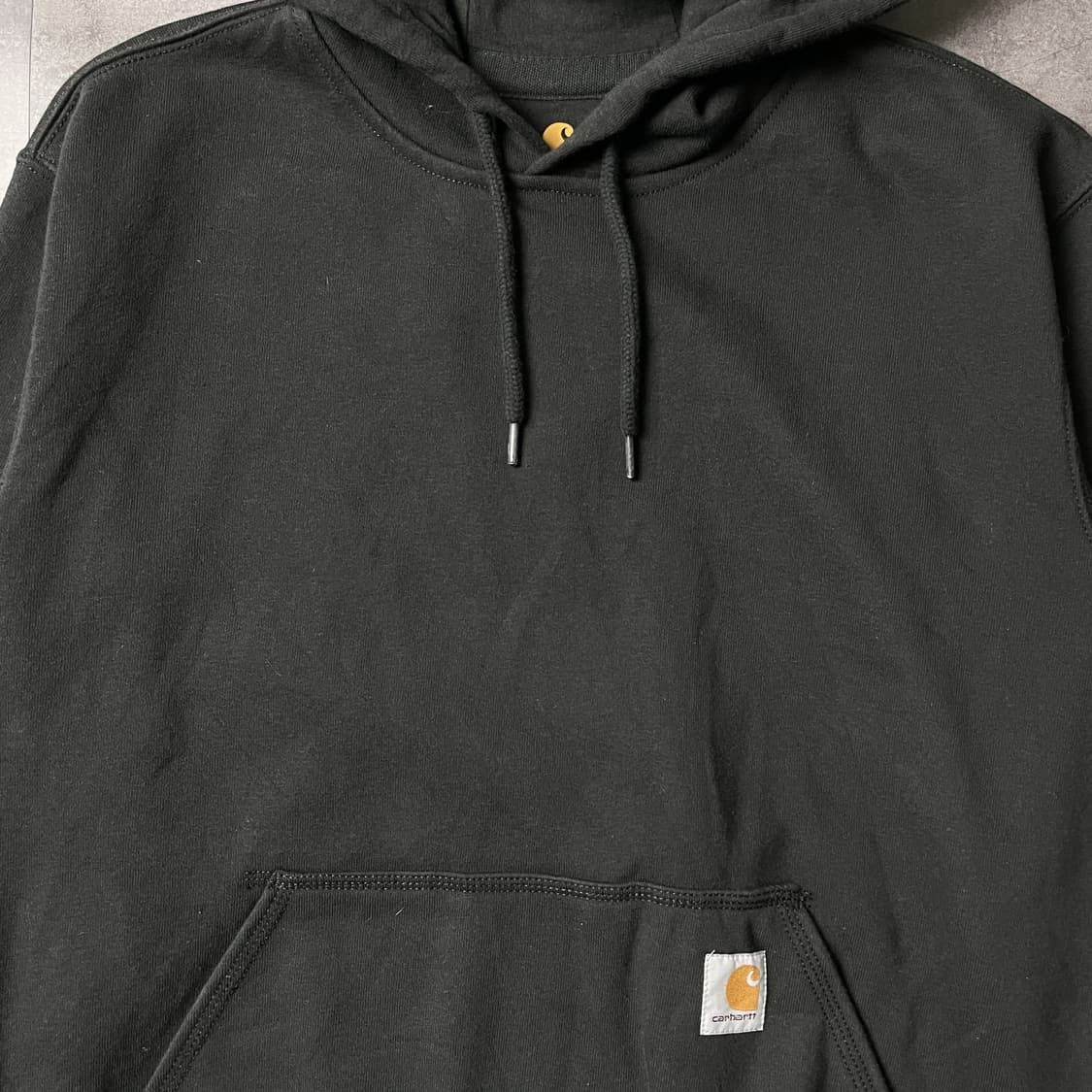 CARHARTT 칼하트 빈티지 블랙 기모 후드티 A00911 상품이미지3