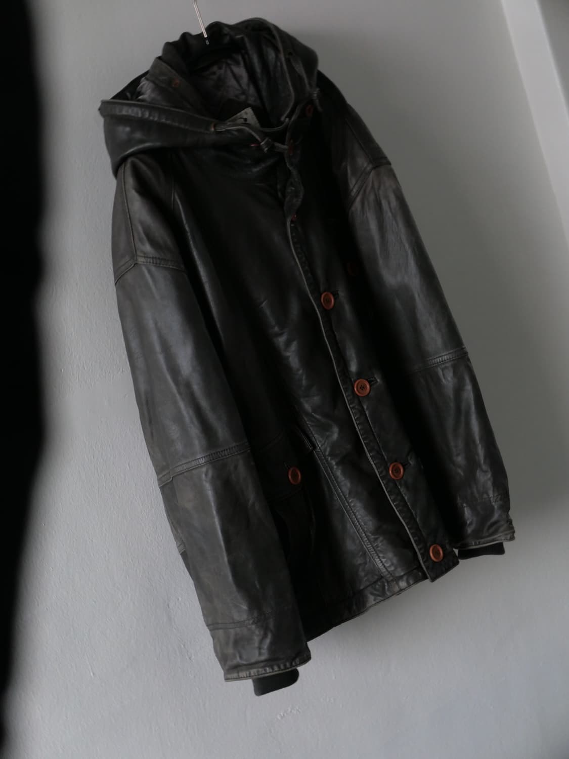 Hai issey miyake 90’s leather parka 상품이미지10