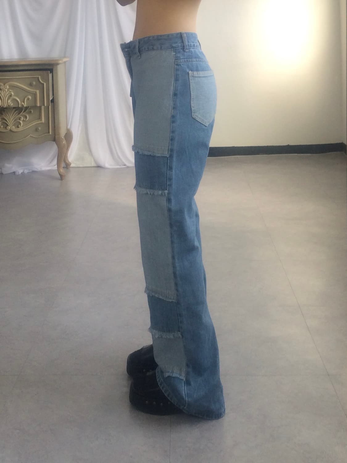 Patch work denim pants 상품이미지9