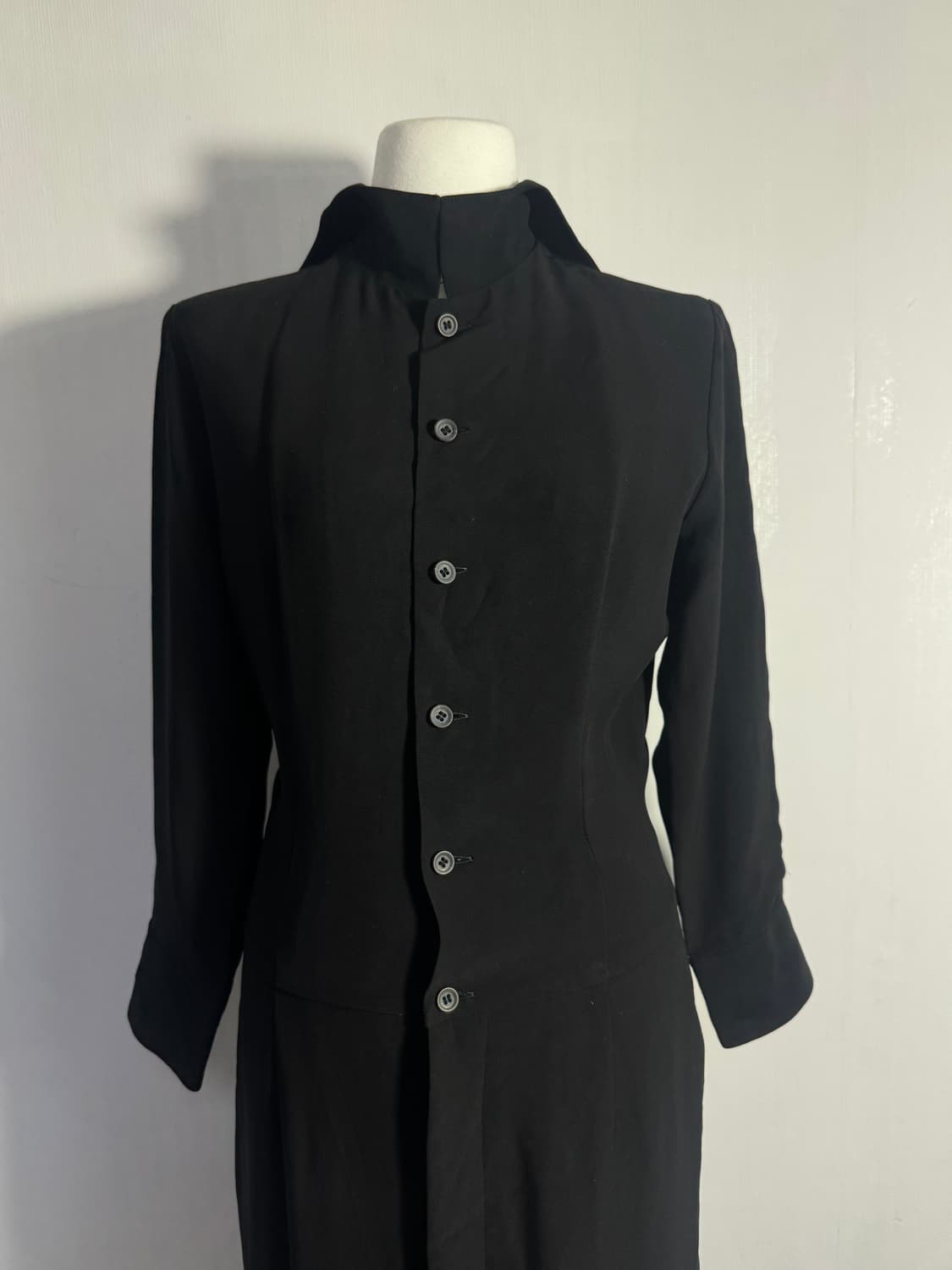 마사키 마츠시마 블랙 롱 드레스 미니멀 아방가르드 상품이미지8