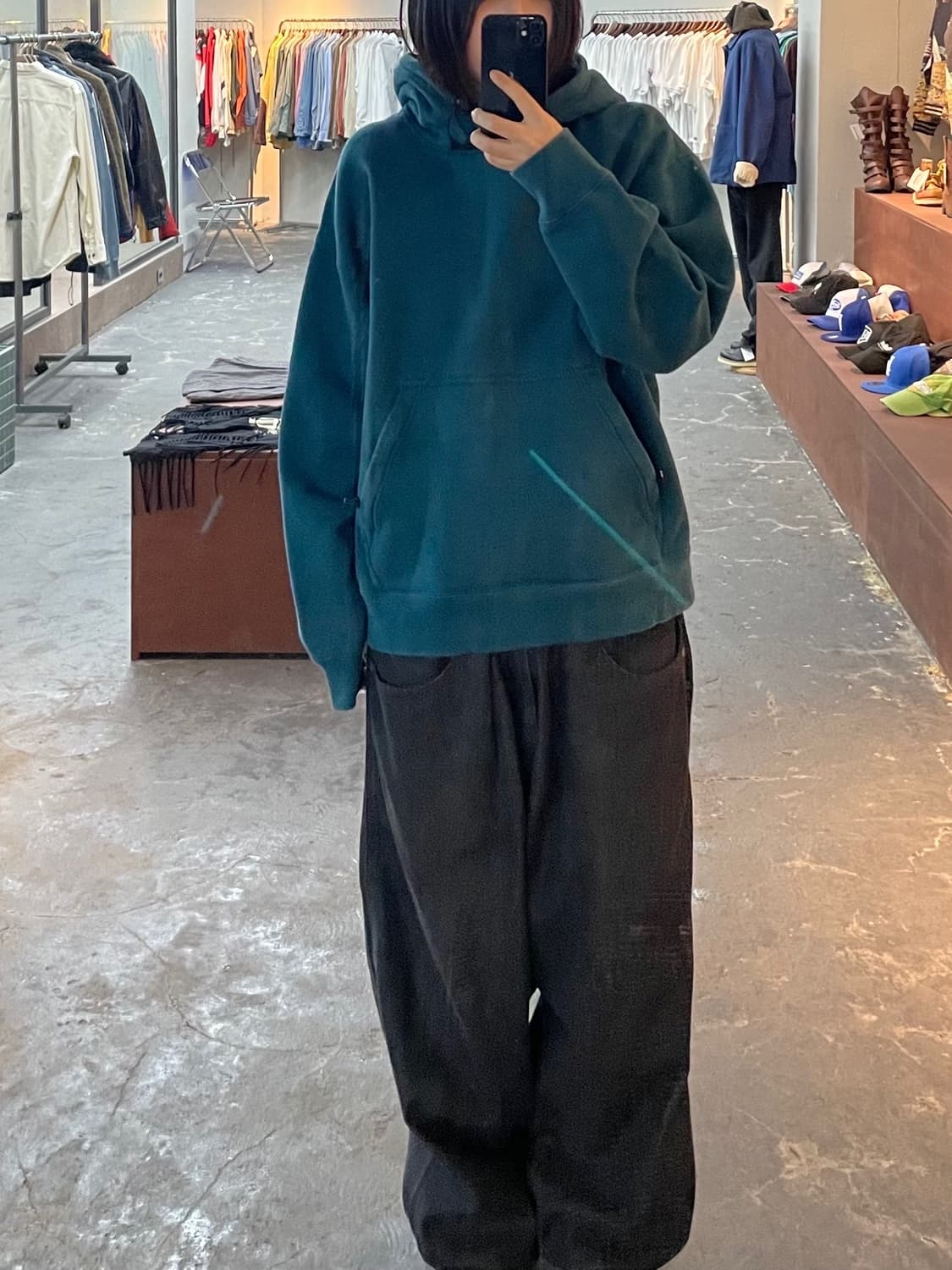 나이키ACG 청록색 풀오버 미드나잇 후드티 H1200 상품이미지1