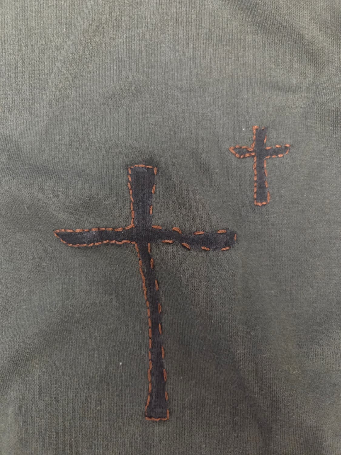 카키 커스텀 맨투맨 상품이미지2