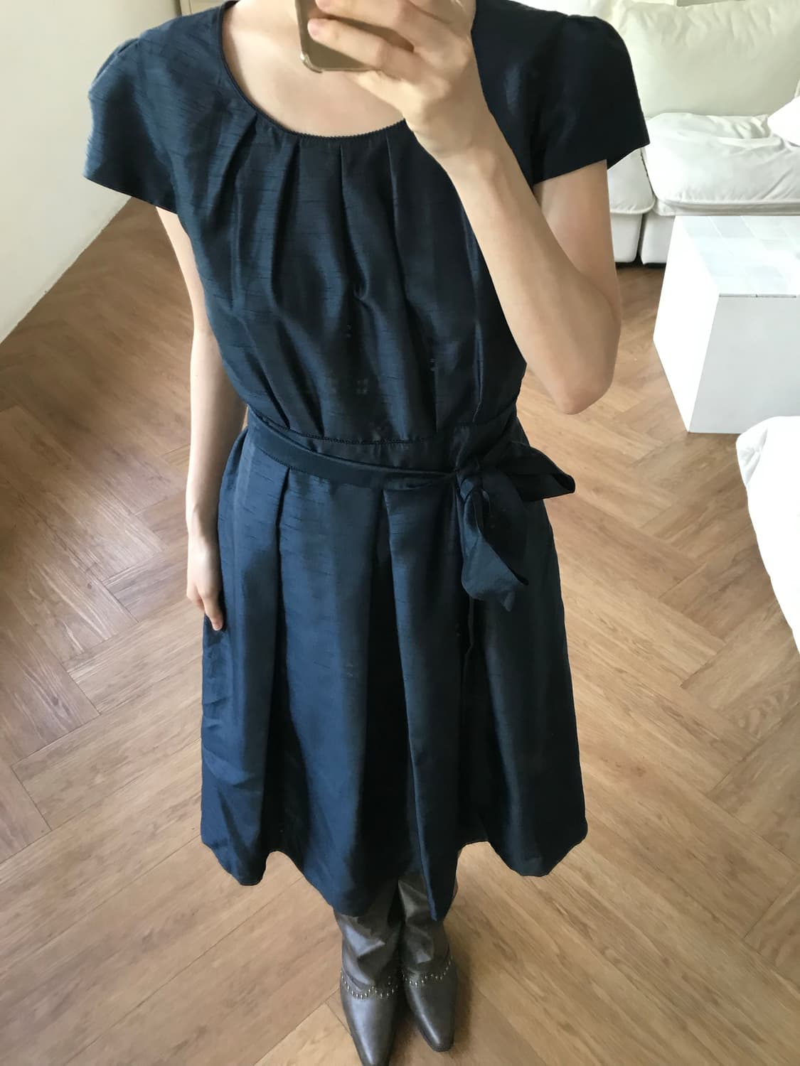 vintage strap navy one-piece 상품이미지5