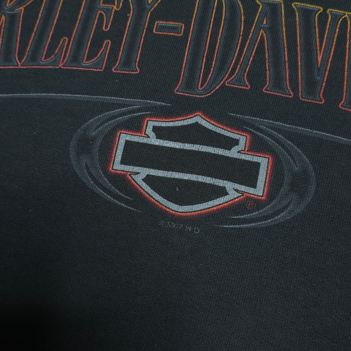 [3XL]00s 할리데이비슨 스웻셔츠 블랙 상품이미지3