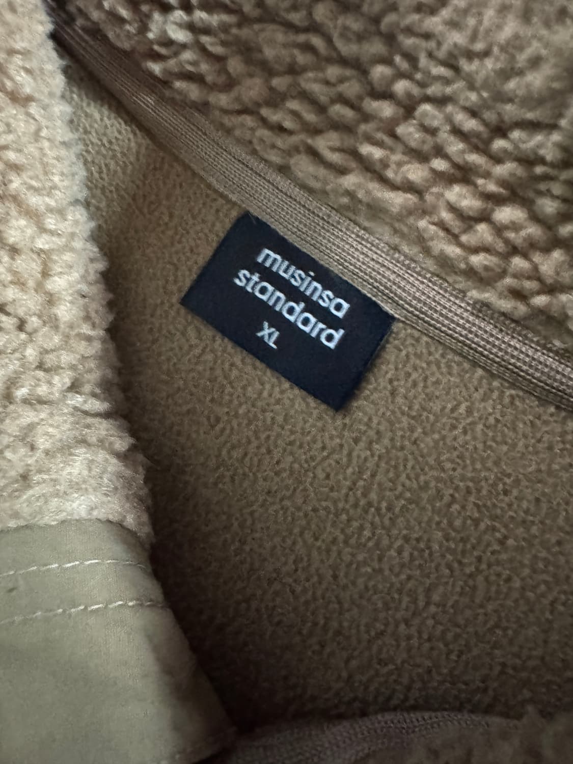 무신사 스탠다드 쉐르파 플리스 자켓 XL 상품이미지3