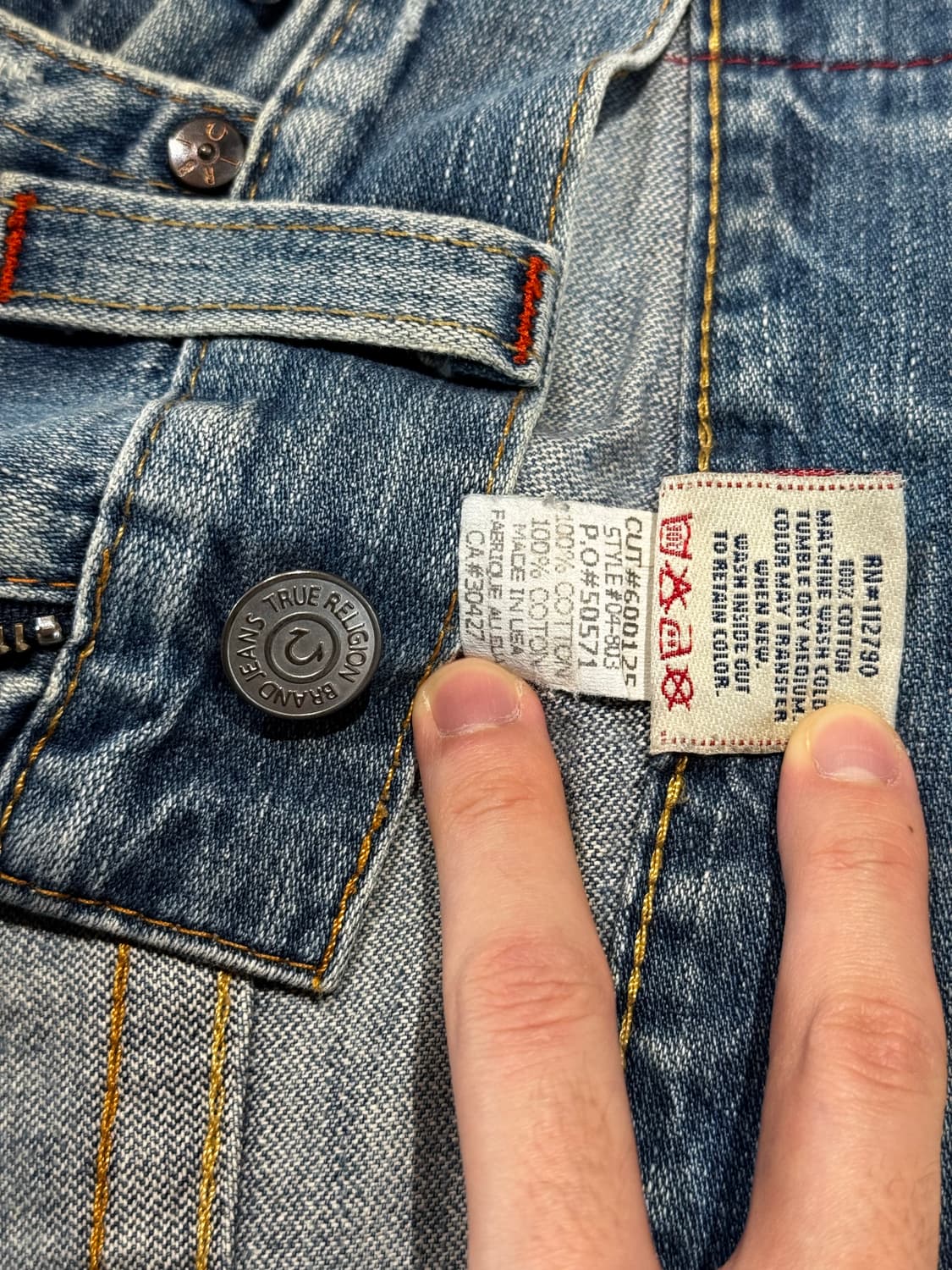 트루릴리젼 조이 투어 데미지 워싱 청바지 32 상품이미지5