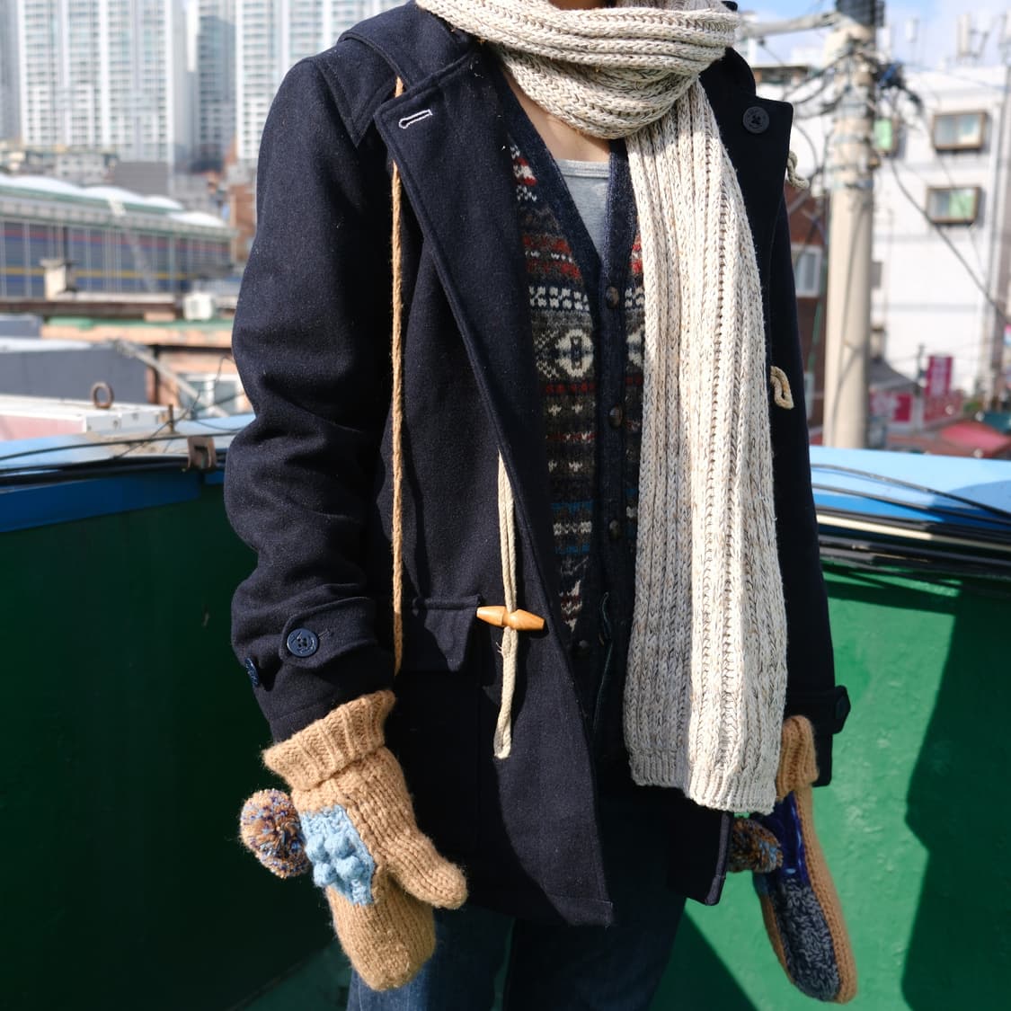 눈송이 브이넥 가디건 상품이미지10