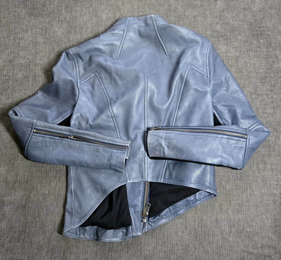  헬무트 랭 램스킨 레더 바이커 재킷 상품이미지2