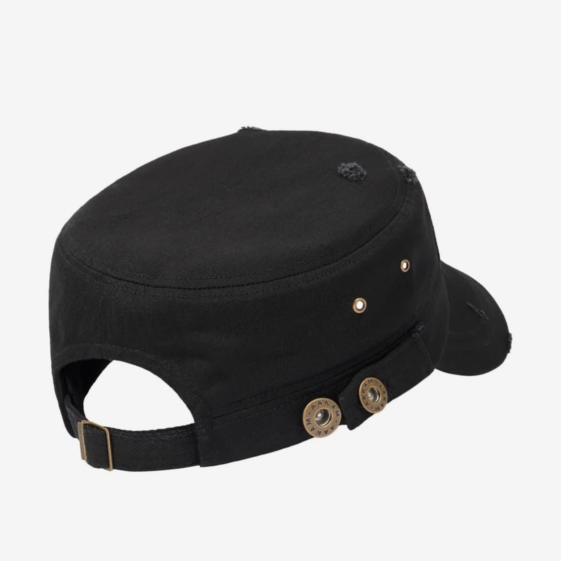 아캄 Damaged Military Cap (Black) 상품이미지2