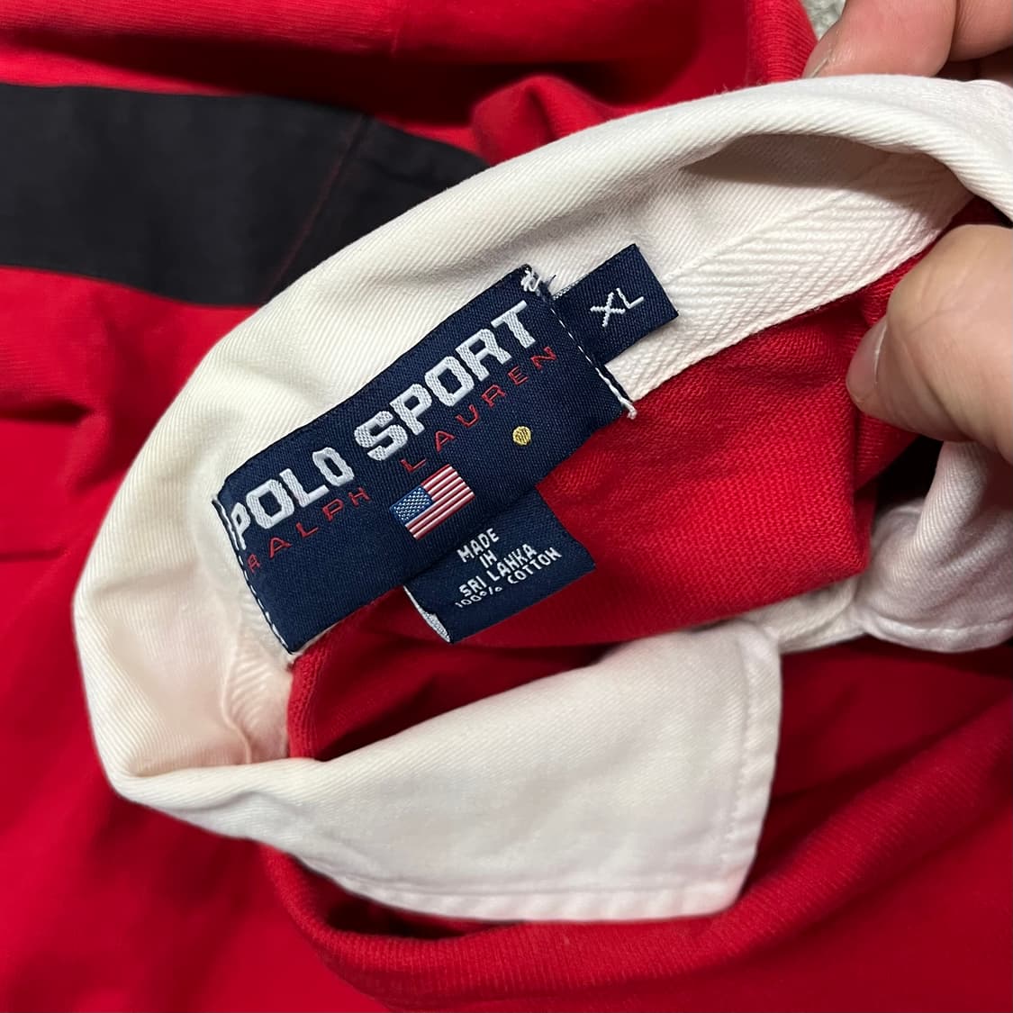 90s 폴로스포츠 스펠아웃 럭비 셔츠 (110) 상품이미지5