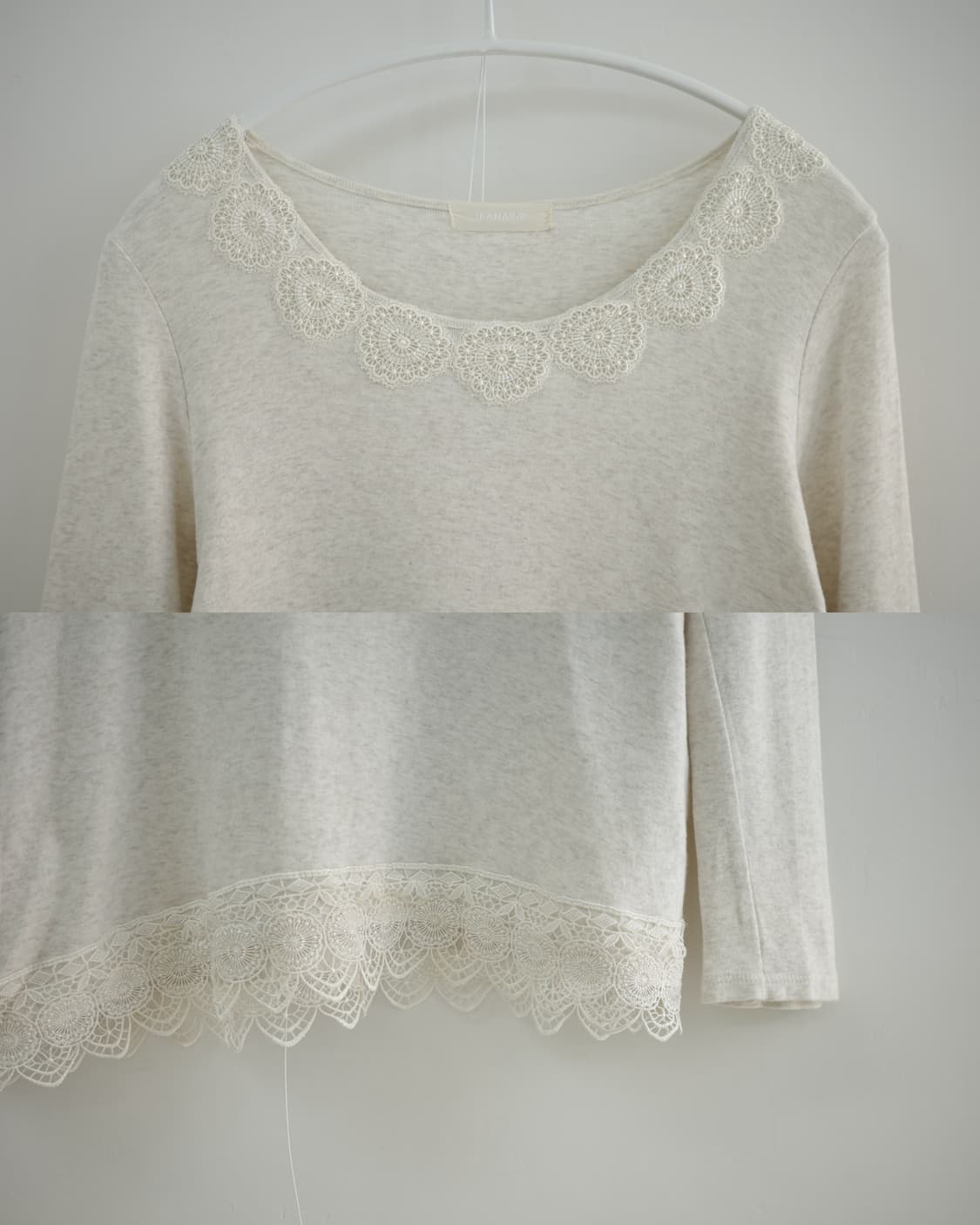  Jeanasis oatmeal lace sleeveless tee 상품이미지4