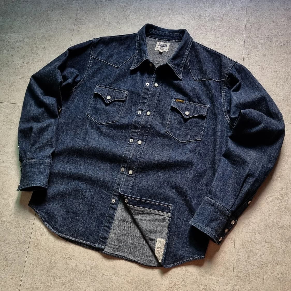 페로우즈 데님 웨스턴 셔츠 XL sz 상품이미지3
