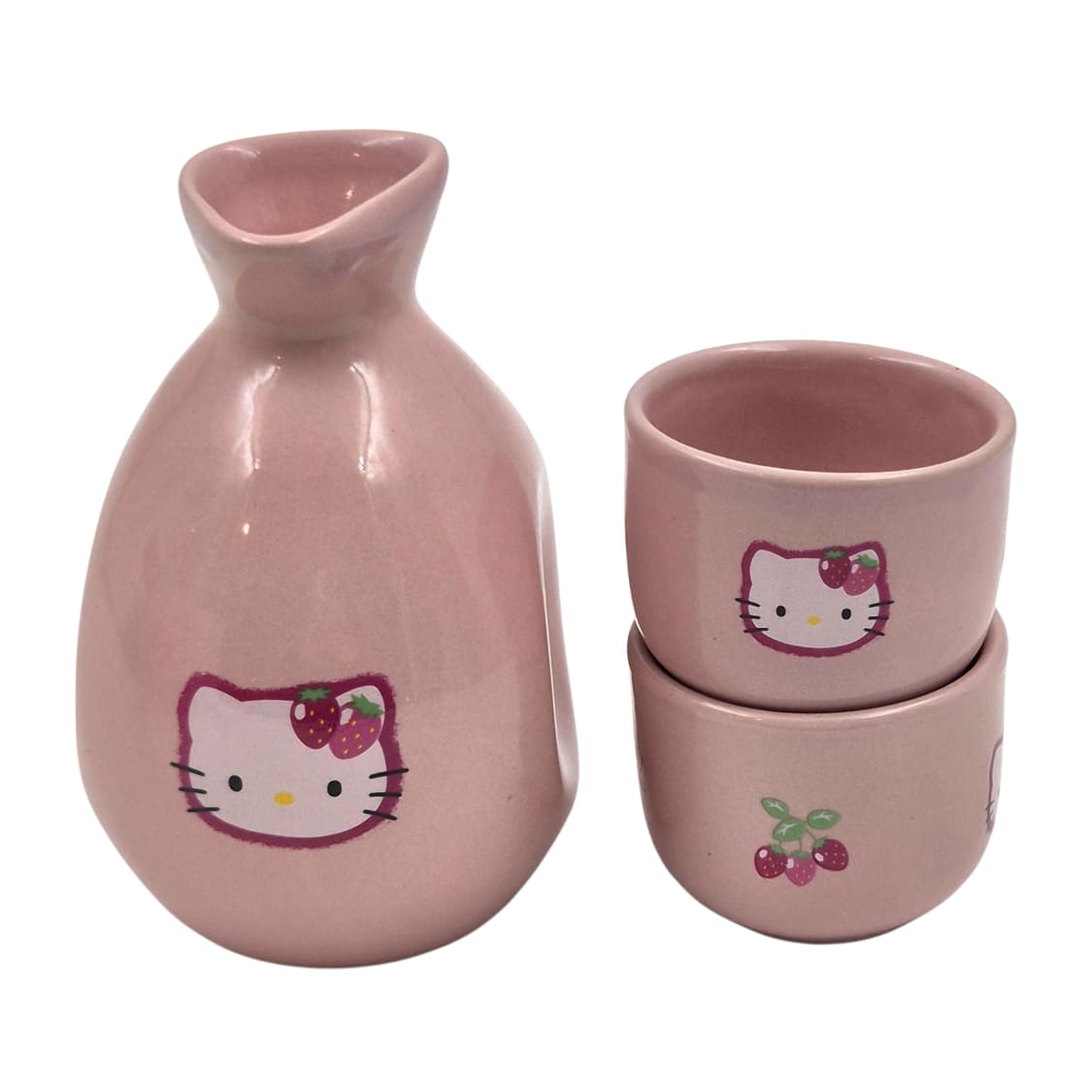 00s 고전 딸기 키티 도자기 주병 세트 상품이미지1