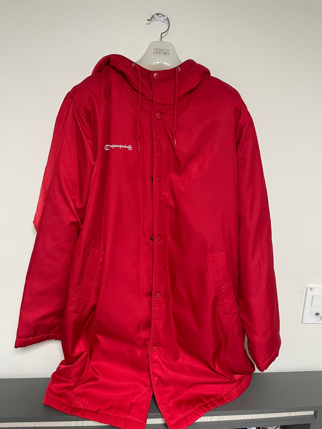 슈프림 x 챔피언 돕바 레드 xl 상품이미지1