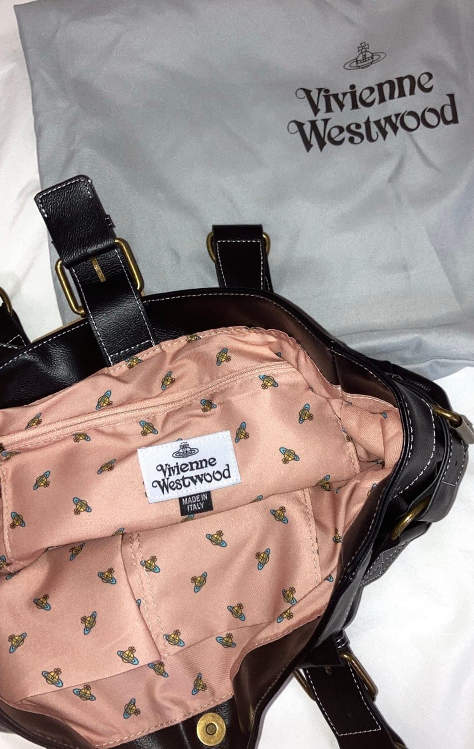 (유일매물)비비안웨스트우드 토트백 블랙 상품이미지3