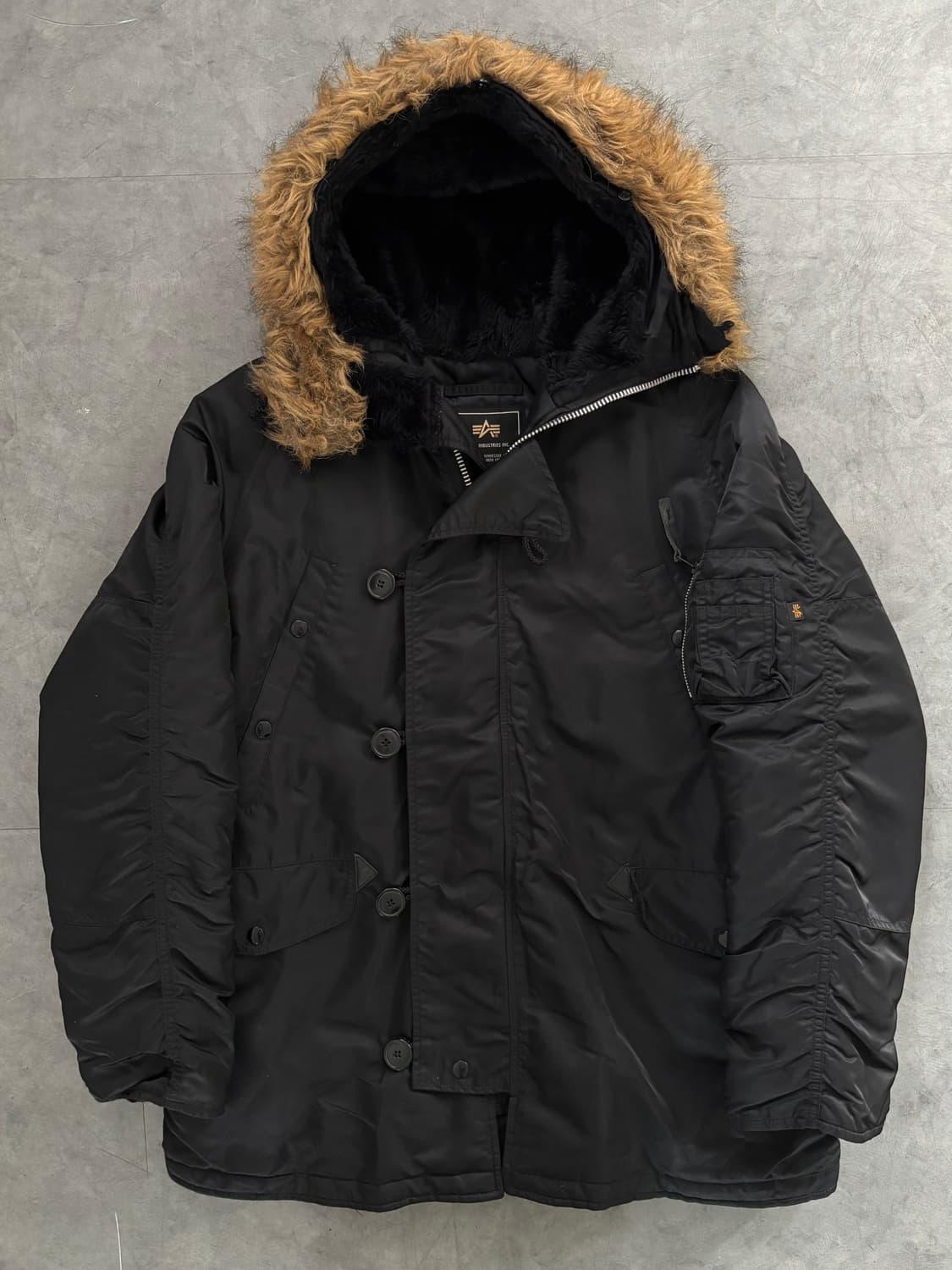 Alpha Industries 알파인더스트리 블랙 N-3B 파카  상품이미지4