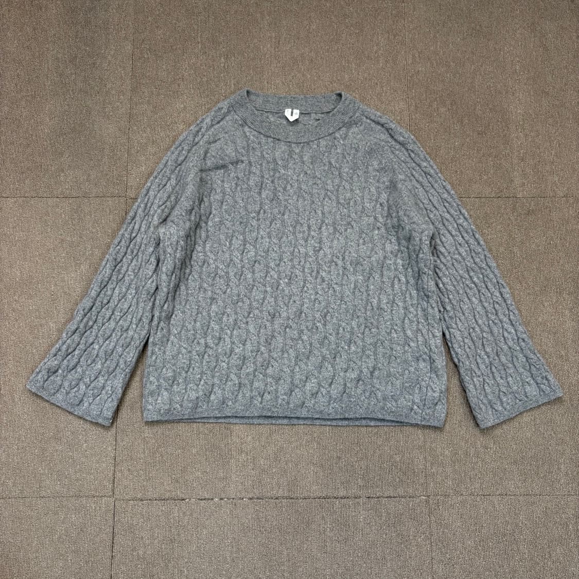 Arket 아르켓 우먼스 캐시미어 울 케이블니트 상품이미지1