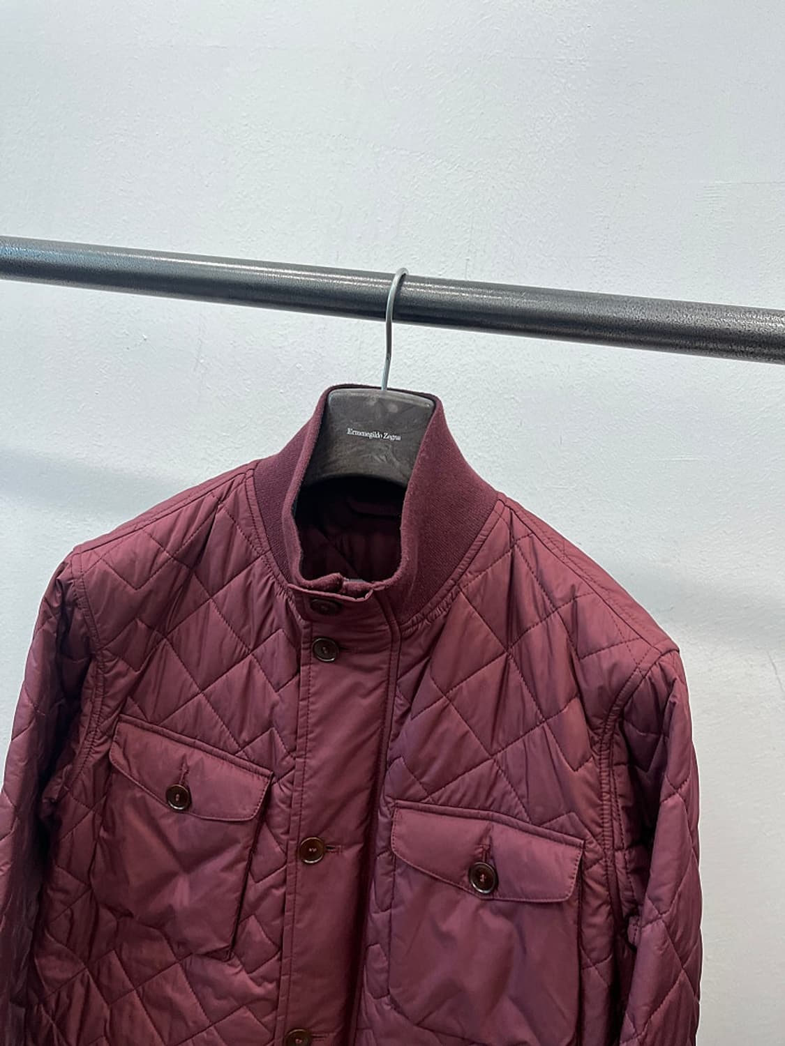 105) 던힐 버건디 누빔자켓  상품이미지3