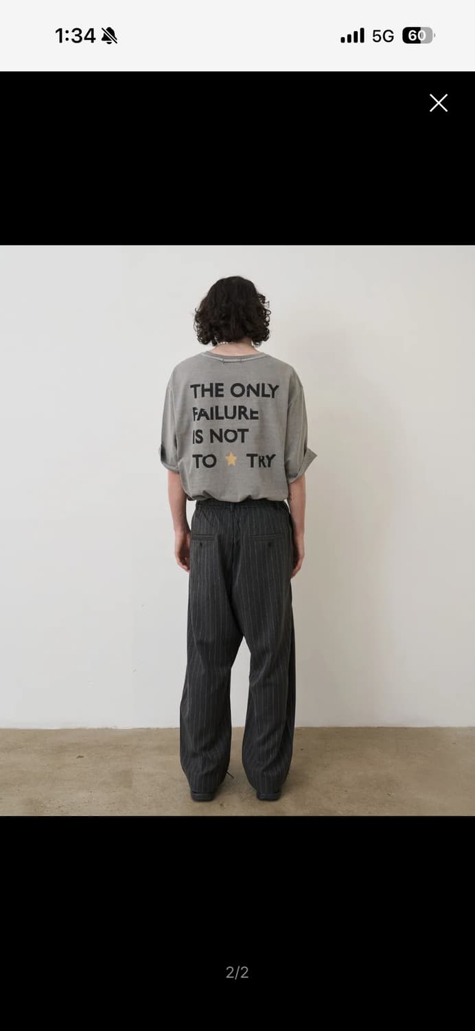 노운 크로스 티셔츠 판매합니다 (사이즈 L) 상품이미지2