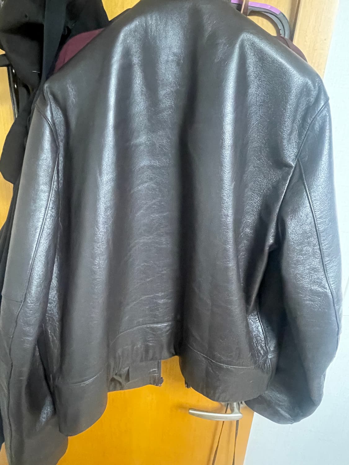 머듈 레더자켓 사이즈4 브라운 상품이미지3