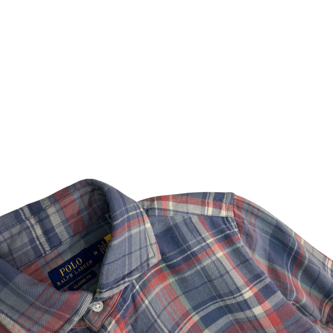 폴로 랄프로렌 QR 우먼 클래식 핏 플래드 코튼 셔츠 상품이미지3