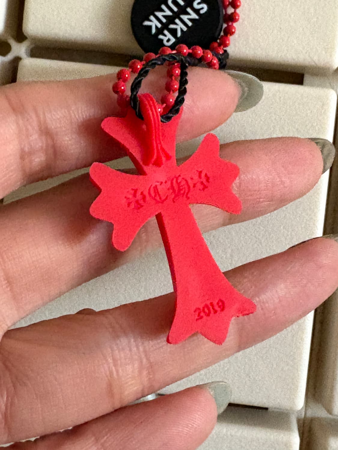 크롬히츠 목걸이 (레드십자가) 상품이미지5