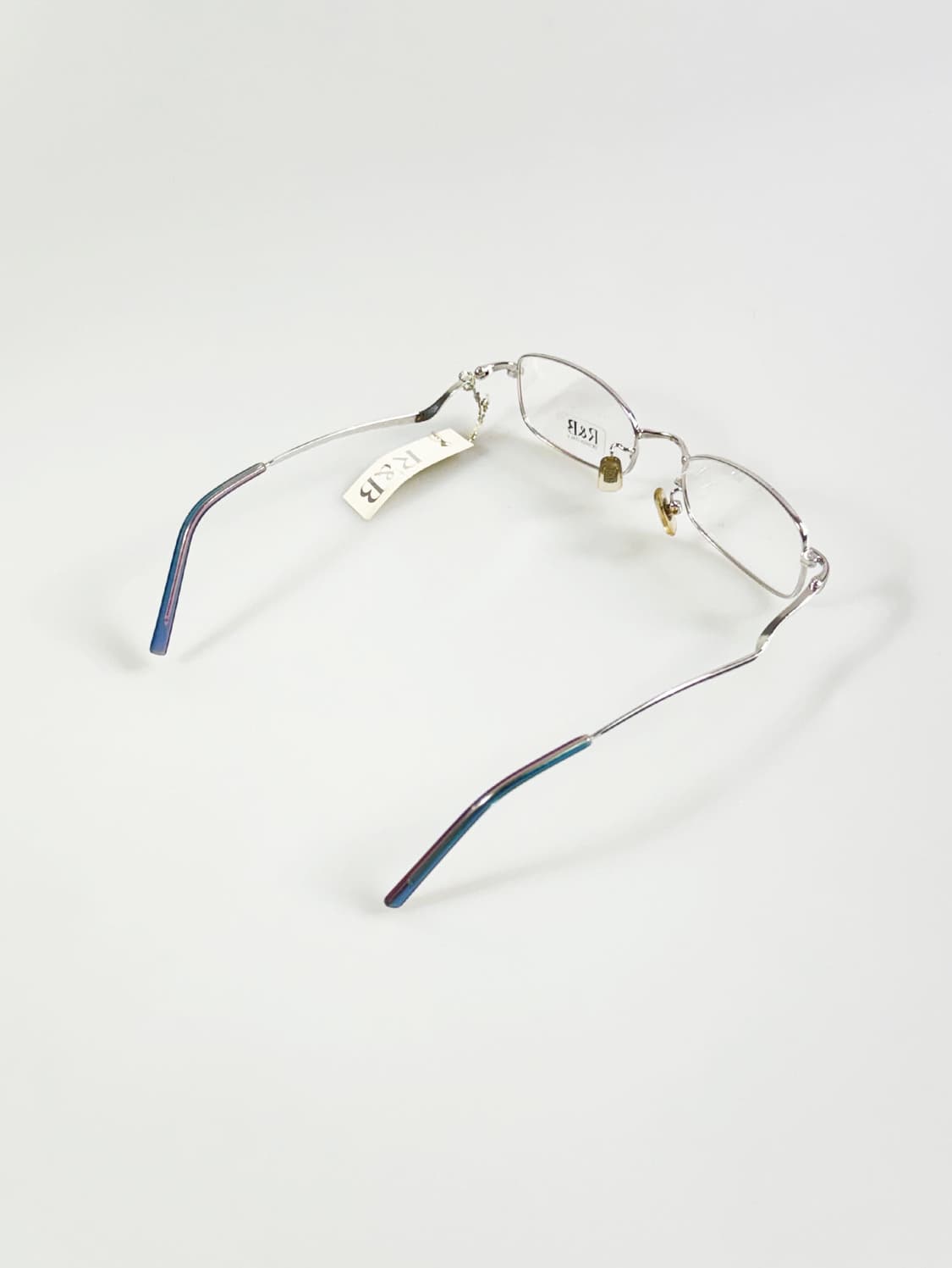 R&B EYEWEAR 실버 슬림 스퀘어 메탈 빈티지 안경 상품이미지4