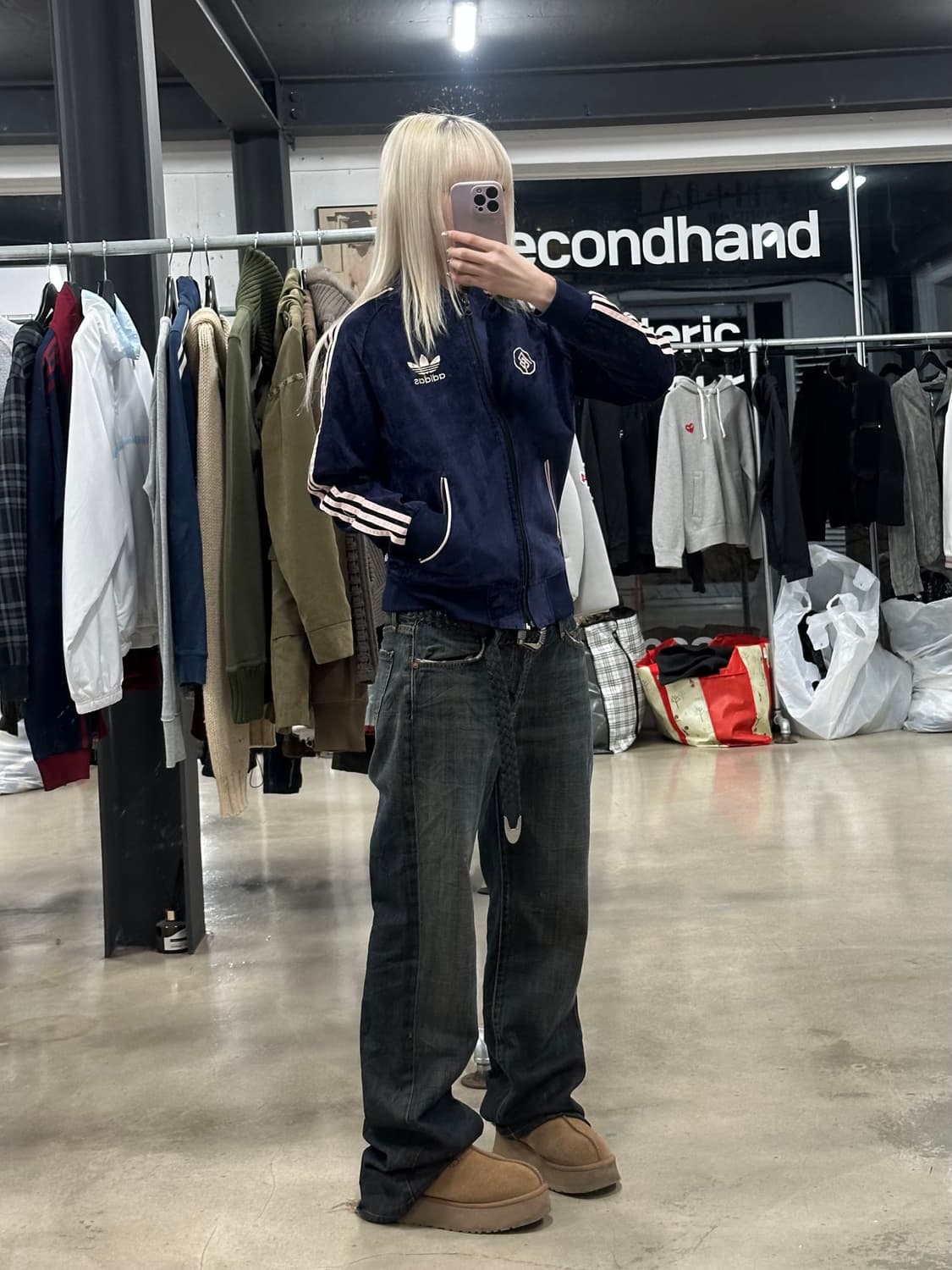 아디다스 리버시블 벨벳 수베니어 자켓 집업 상품이미지3