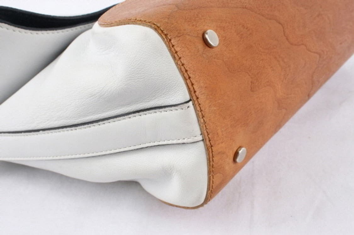 Neil Barrett 2014 S/S 은장로고 화이트 우드패턴 백 상품이미지5