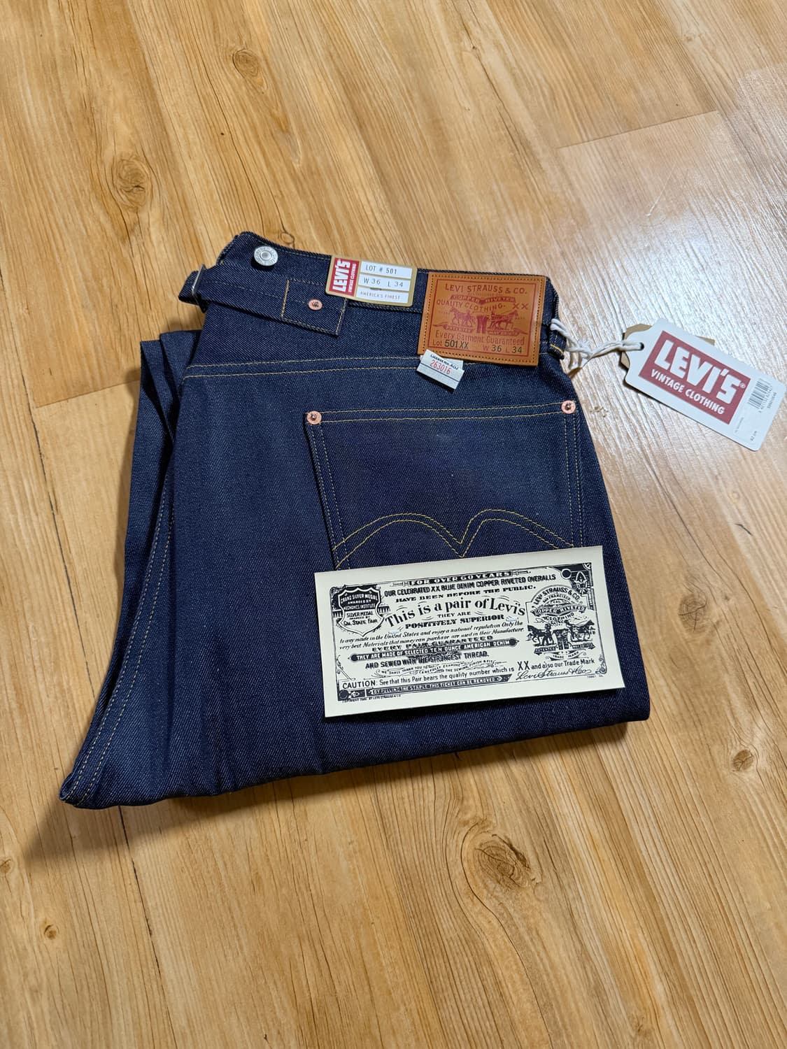 리바이스 LVC 33501 청바지 W36 L34 새상품 상품이미지2