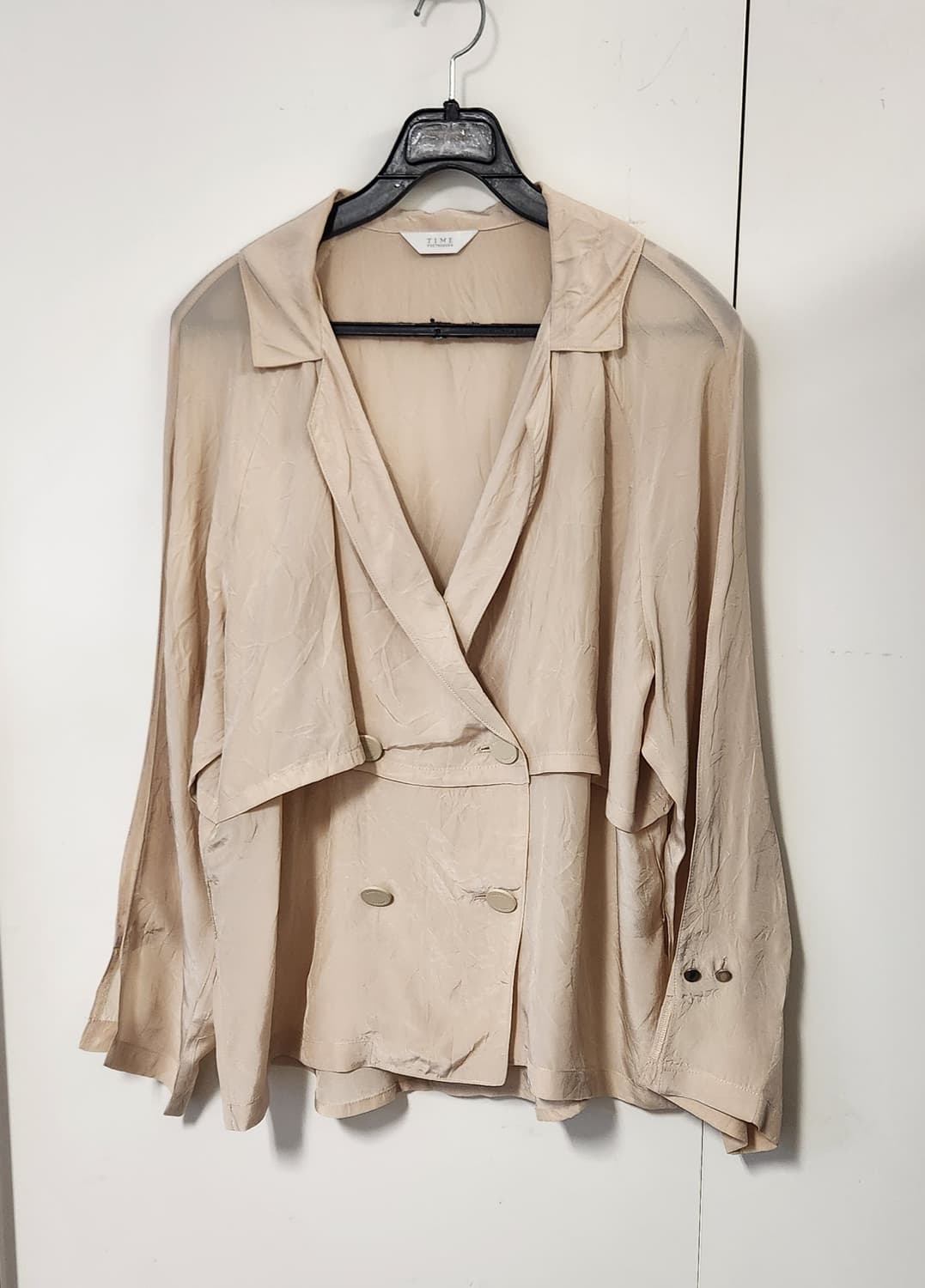 타임 더블 버튼 블라우스 가슴둘레 82 상품이미지1