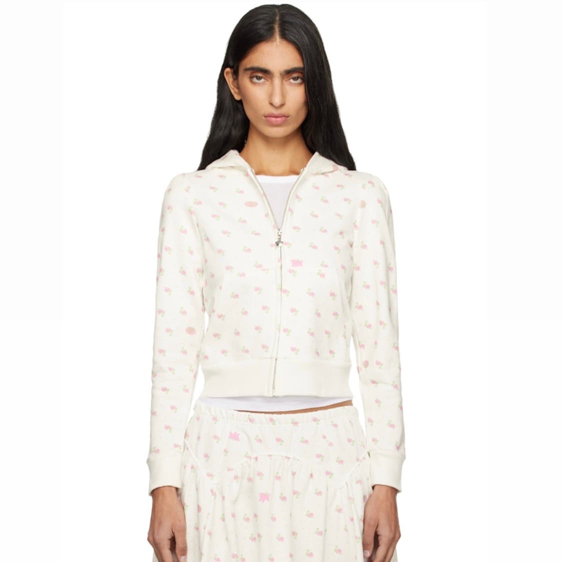 [XS,S]샌디리앙 25fw 카다멈 후드집업/화이트 상품이미지1