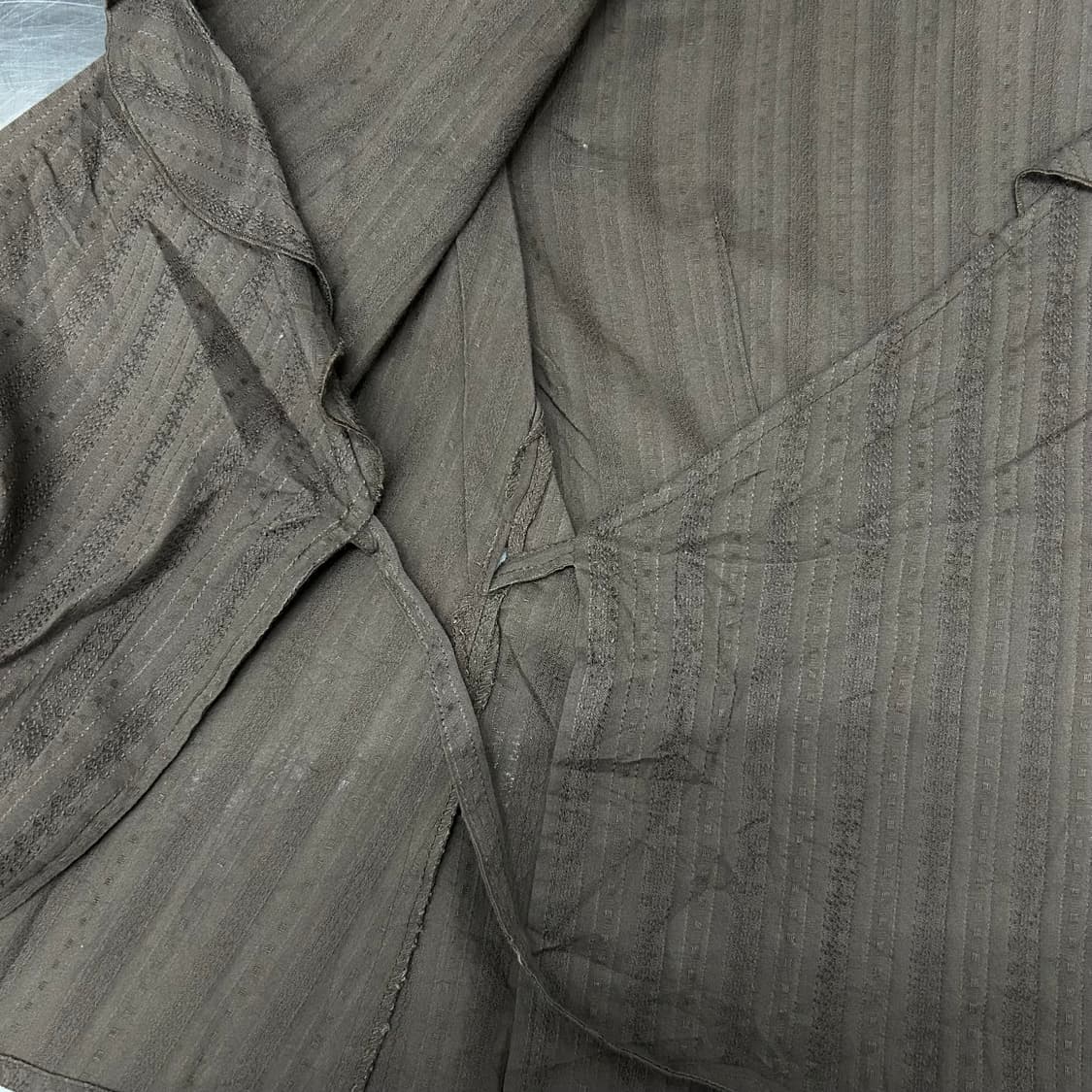 Vintage  y2k Stripe Wrap Shirts 상품이미지7