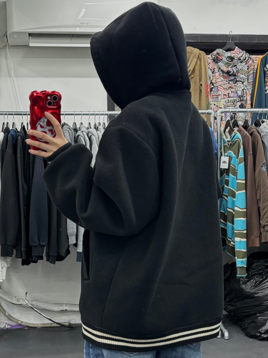 나이키 올드스쿨 베스킷볼 쉐르파 후드자켓 상품이미지5