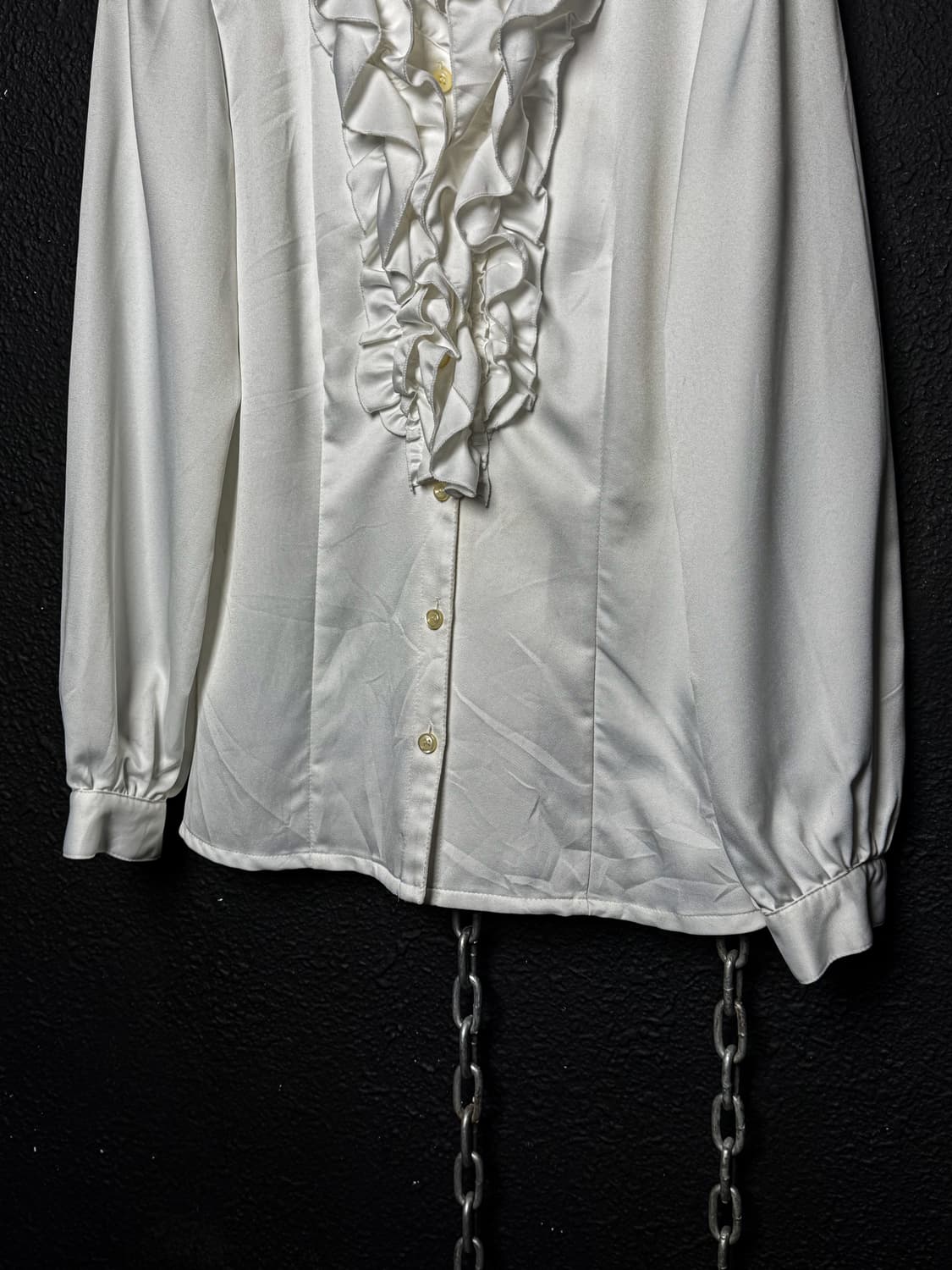 Frill White Blouse 상품이미지7