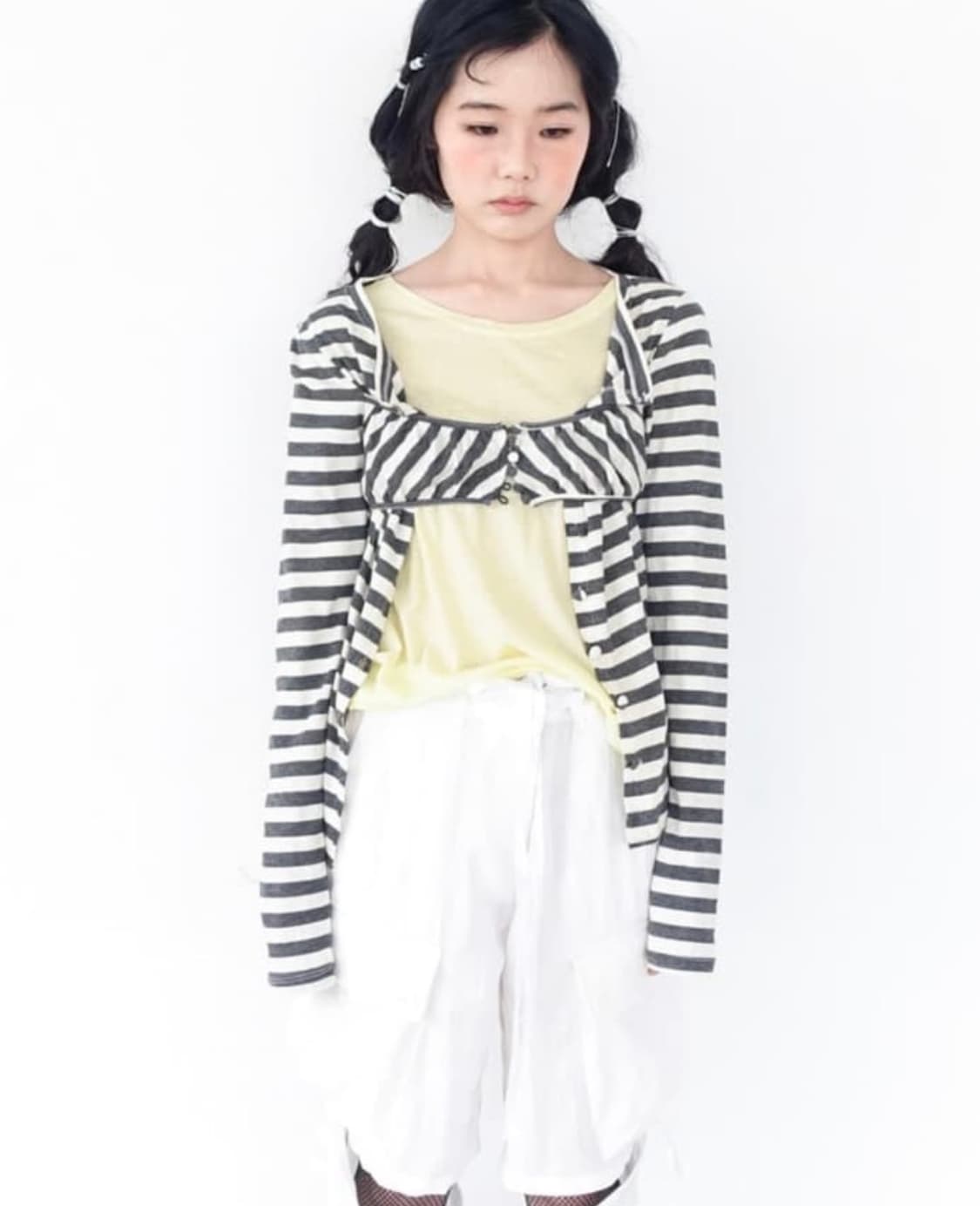샵페어리 stripe button cardigan 스트라이프 가디건 상품이미지2