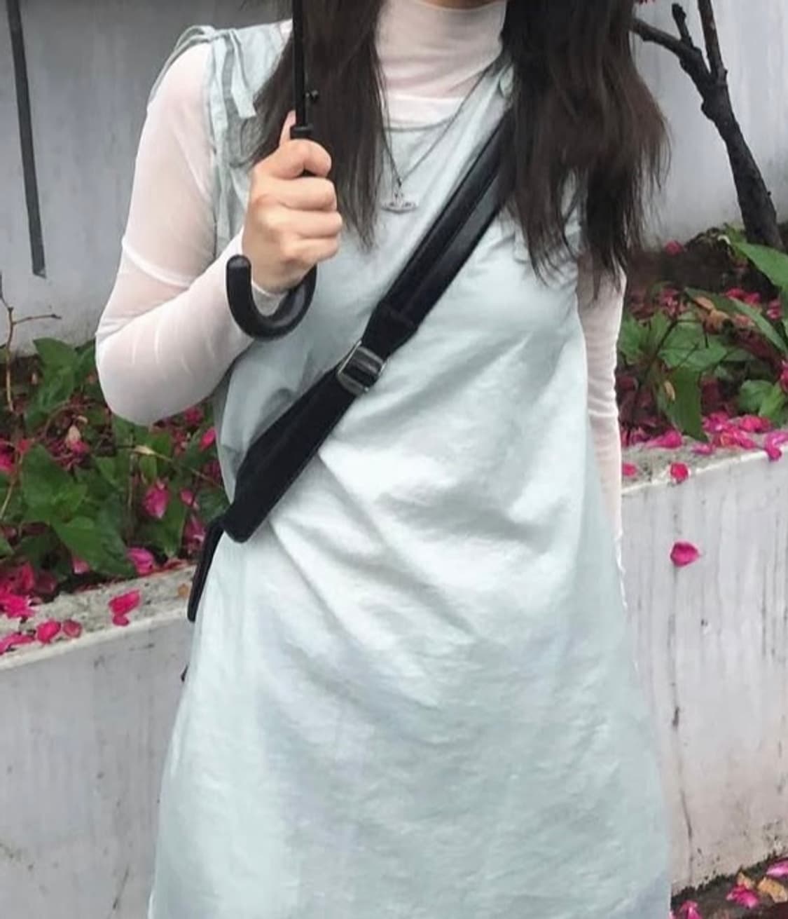 레이어드 나일론 원피스 상품이미지3