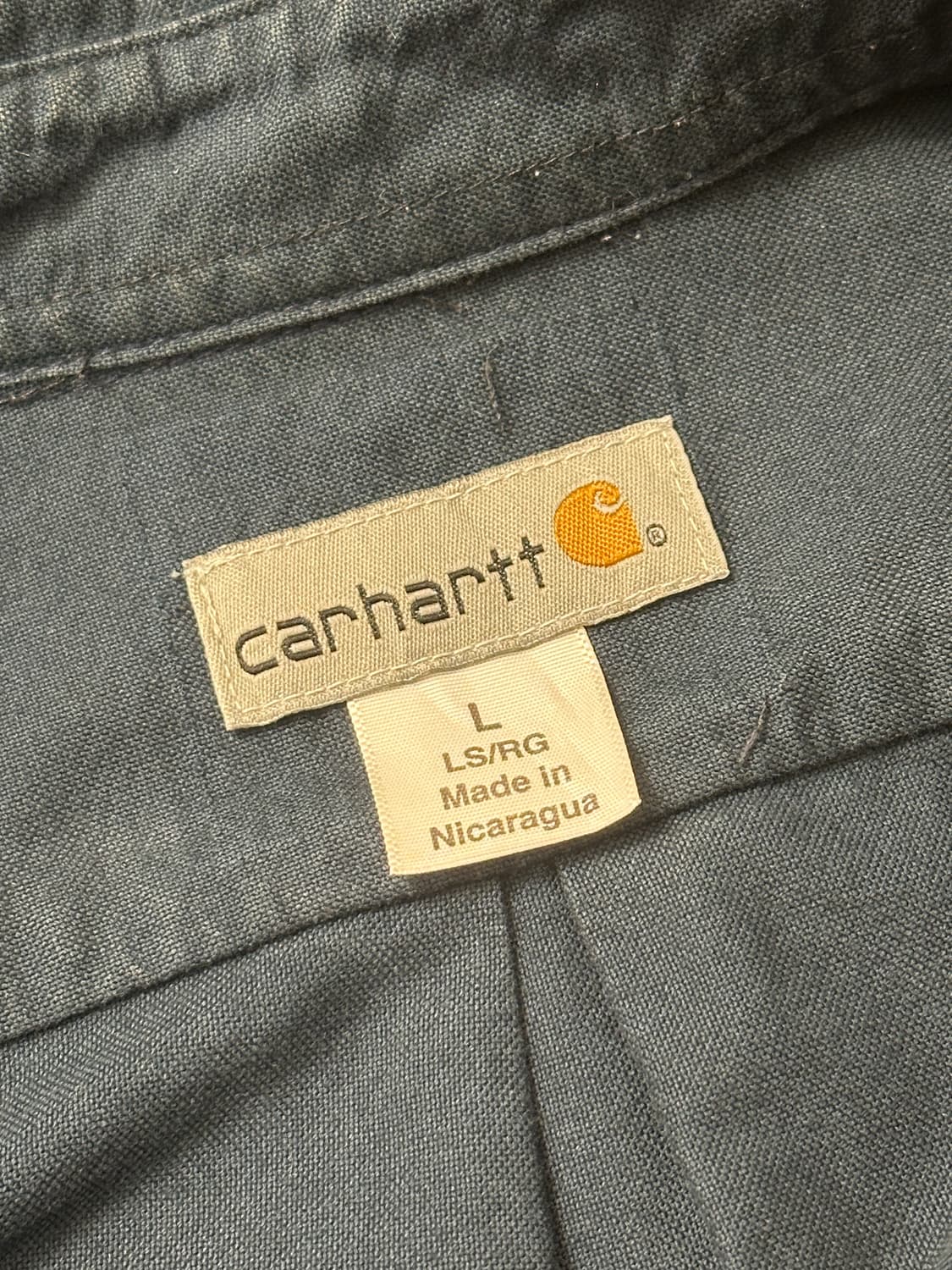 칼하트 워크 셔츠 네이비 L 사이즈 상품이미지3