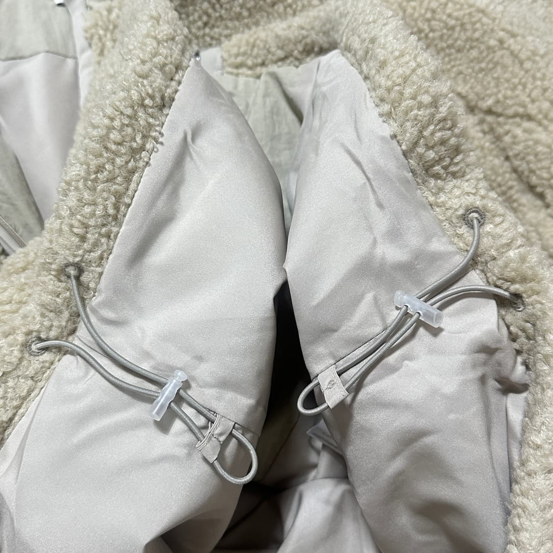 XL 기준 kijun 플리스 후리스 베이지 상품이미지6