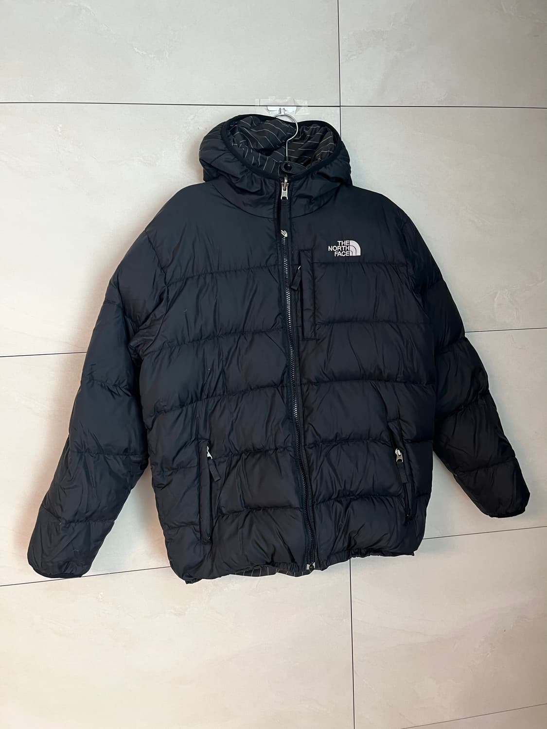 노스페이스 리버시블 550 구스 패딩 블랙 (XL) 상품이미지3