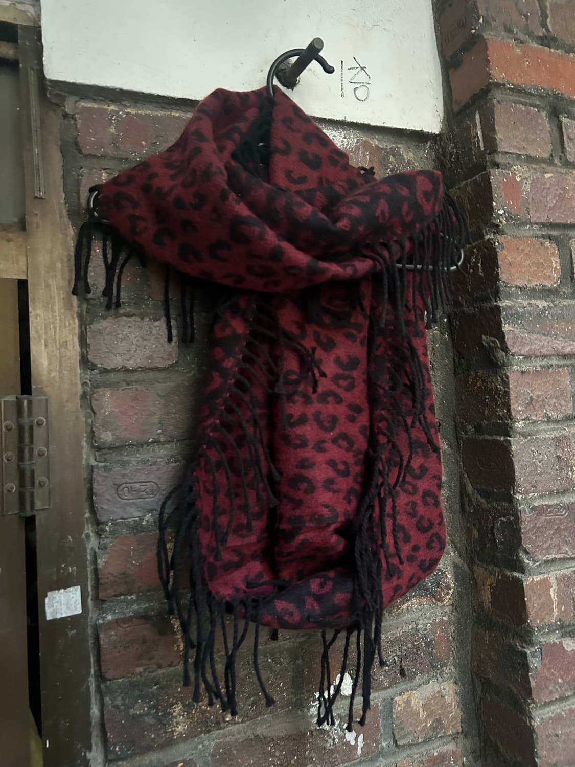 2000s 일본빈티지 펑크 레오파드 머플러 상품이미지3