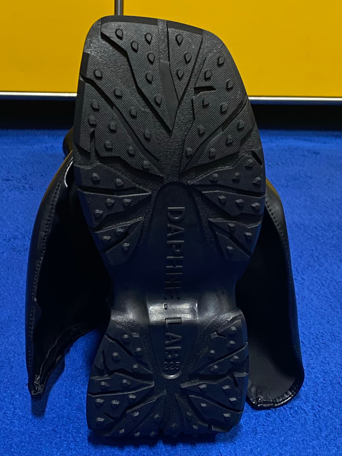 DaphneLab 블랙 레더 롱부츠 상품이미지9