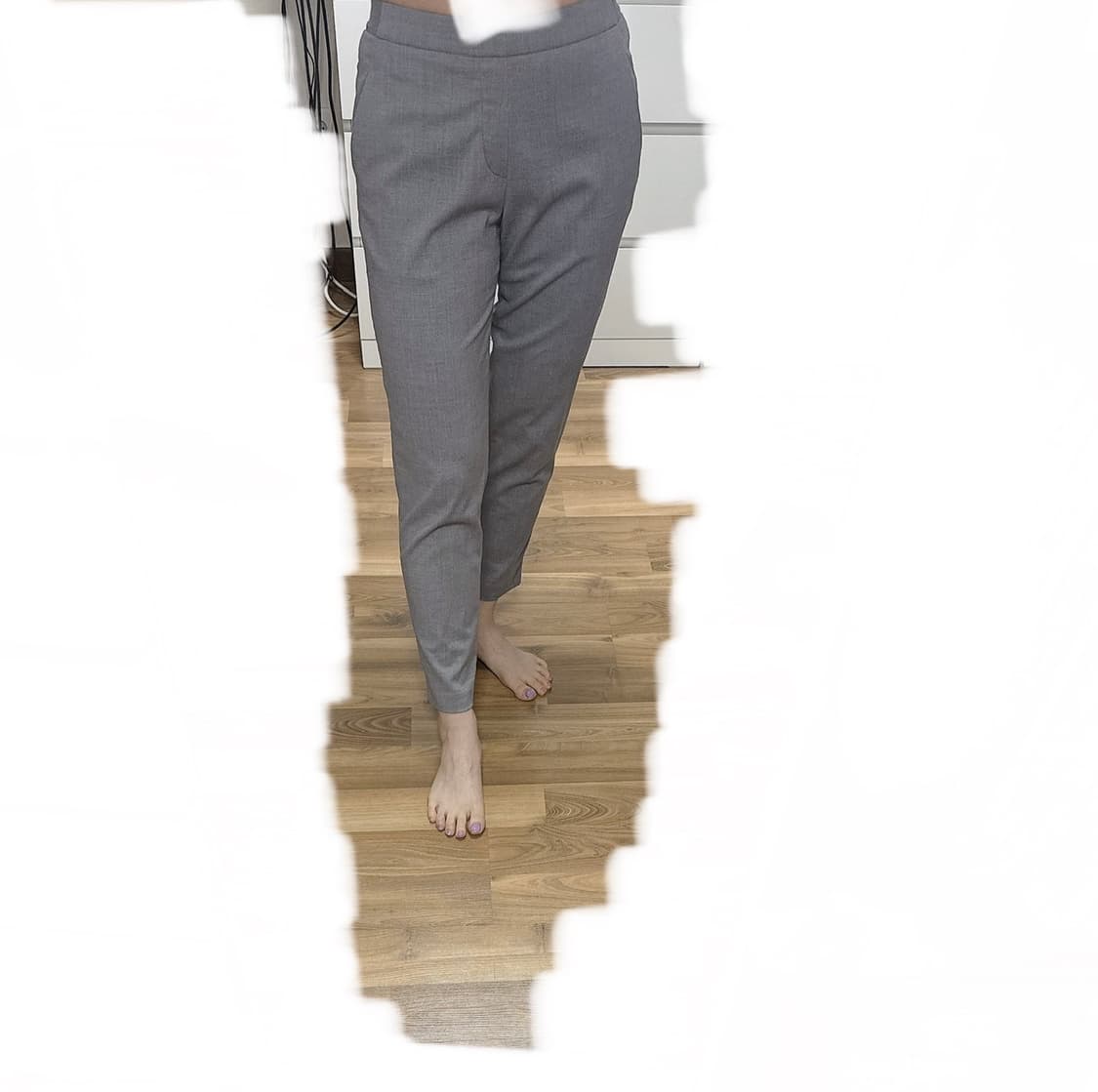 [유니클로] 허리밴딩 그레이 슬랙스 M 스마트 앵클 팬츠 상품이미지10