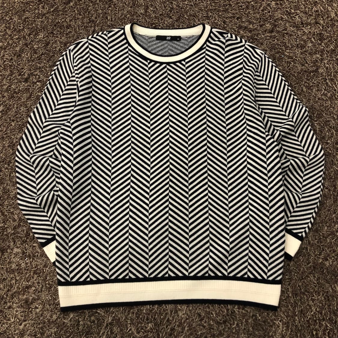 105 송지오 패턴 울 니트 상품이미지1